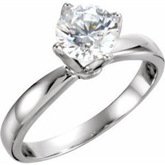 14K Solid Gold 1/3 CT Natural Diamond Engagement Ring