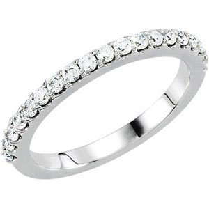 14K Solid Gold 1/2 CTW Natural Diamond Band