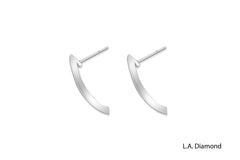 14k White Gold Diamond Earrin