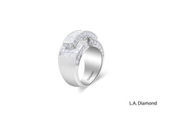 14K Gold Diamond Round Cut Wedding Ring