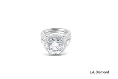 14K White Gold Round Diamond Engagement Ring