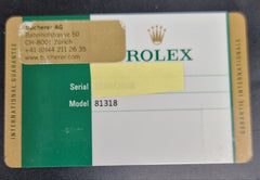 Rolex Oyster Perpetual Datejust 31 Yellow Gold