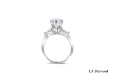 14K White Gold Engagement Diamond  Ring