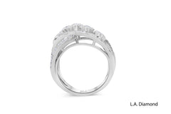 14k White Gold Diamond Round Cut Engagement Ring