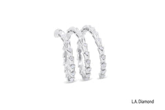 18k White Gold Wrap around Snake ring with Diamonds