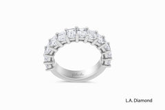 White Gold Diamond  Round Cut Wedding Band