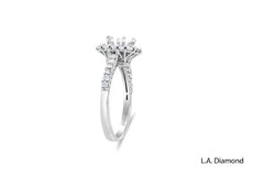 14k White Gold Diamond  Ring