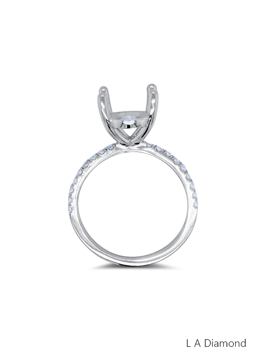 White Gold Diamond Ring - LA DIAMOND