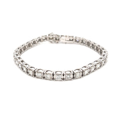 14k White Gold Diamond Tennis Bracelet